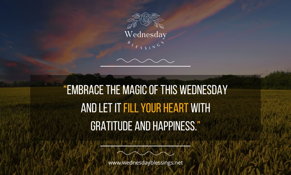 Wednesday Blessings gratitude and happiness