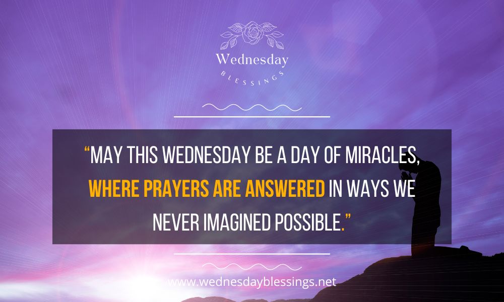 Wednesday prayers to bring miracles