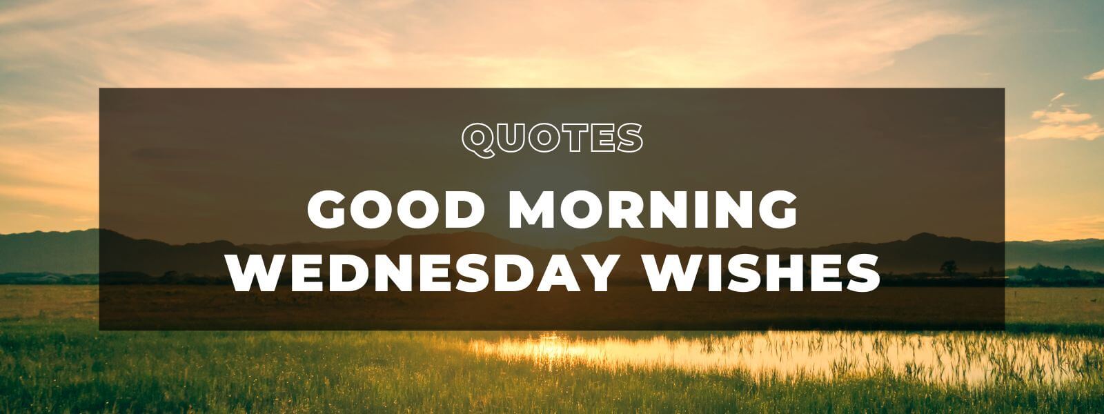 Good morning Wednesday wishes banner