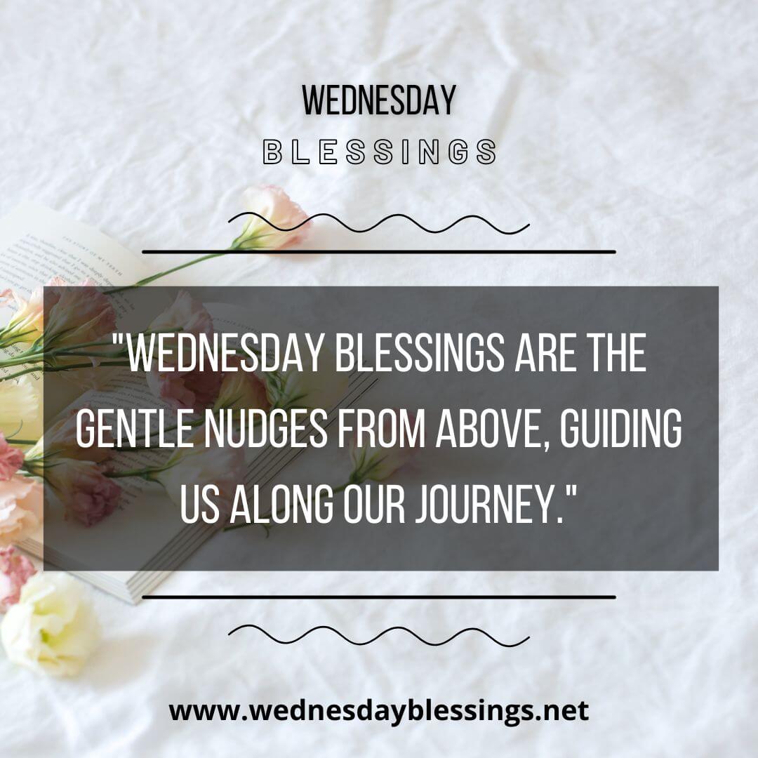 Wednesday blessings are the gentle nudges from above guiding us along our journey